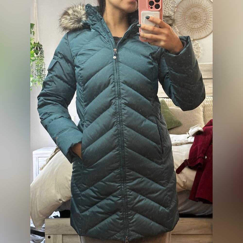 NWOT Eddie Bauer Metallic Teal Women's Puffer Jacket